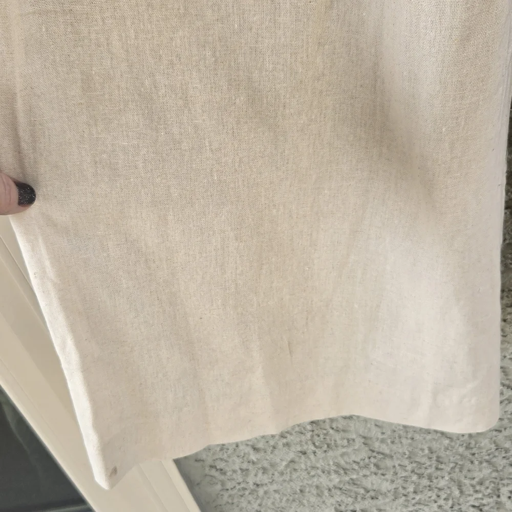 Vince Camuto Windswept Wonder Linen Pants Oyster Grey - Picture 4 of 7